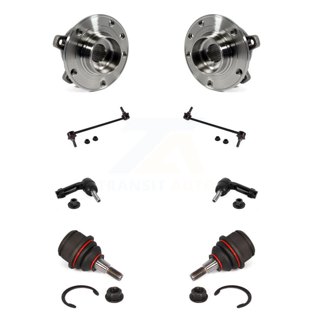 Bearing Lower Ball Joint Outer Tie Rod & Link Front Kit (8Pc) For Jeep Cherokee