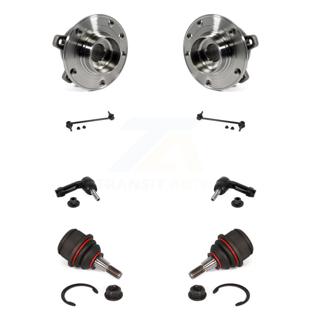 Bearing Lower Ball Joint Outer Tie Rod & Link Front Kit (8Pc) For Jeep Cherokee