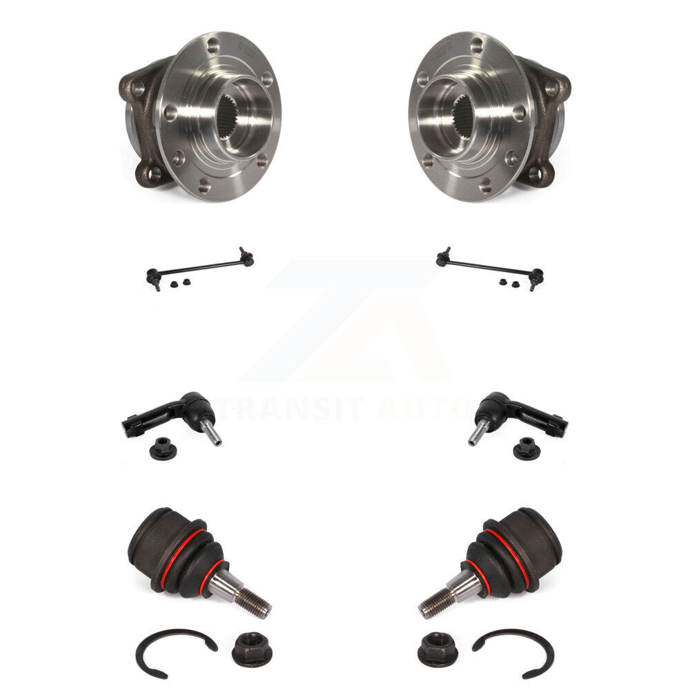 Bearing Lower Ball Joint Outer Tie Rod & Link Front Kit (8Pc) For Jeep Cherokee