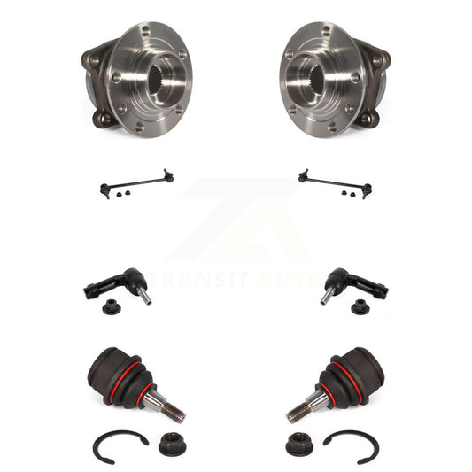 Bearing Lower Ball Joint Outer Tie Rod & Link Front Kit (8Pc) For Jeep Cherokee