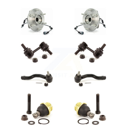 Hub Bearing Lower Ball Joint Outer Tie Rod Link Front Kit (8Pc) For Nissan TITAN