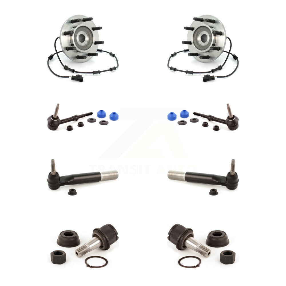 Bearing Lower Ball Joint Outer Tie Rod & Link Front Kit (8Pc) For Dodge Ram 3500
