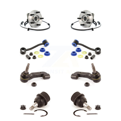 Hub Bearing Lower Ball Joint Outer Tie Rod Link Front Kit (8Pc) For Jeep Liberty