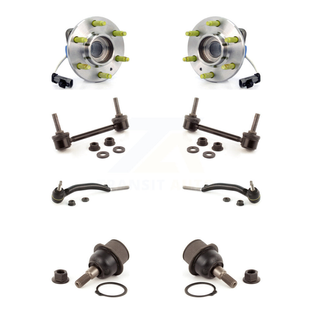 Bearing Lower Ball Joint Outer Tie Rod Link Front Kit (8Pc) For Cadillac SRX AWD