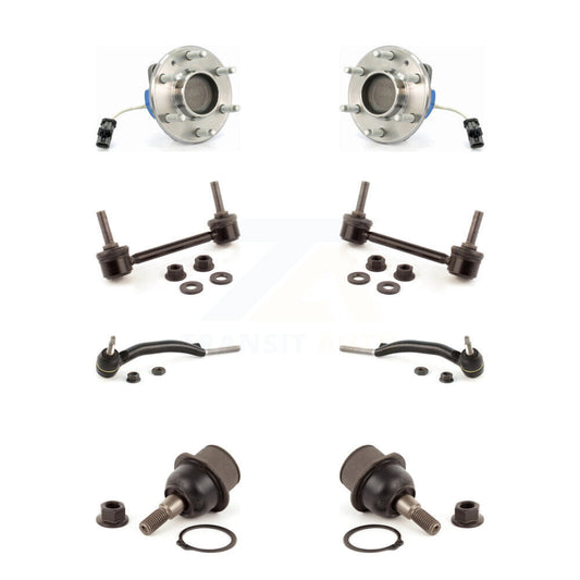 Bearing Lower Ball Joint Outer Tie Rod Link Front Kit (8Pc) For Cadillac SRX RWD