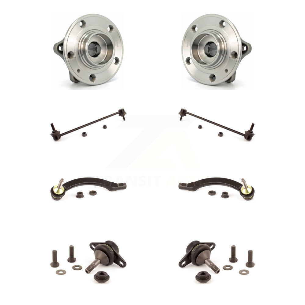 Bearing Lower Ball Joint Outer Tie Rod & Link Front Kit (8Pc) For Volvo S60 V70