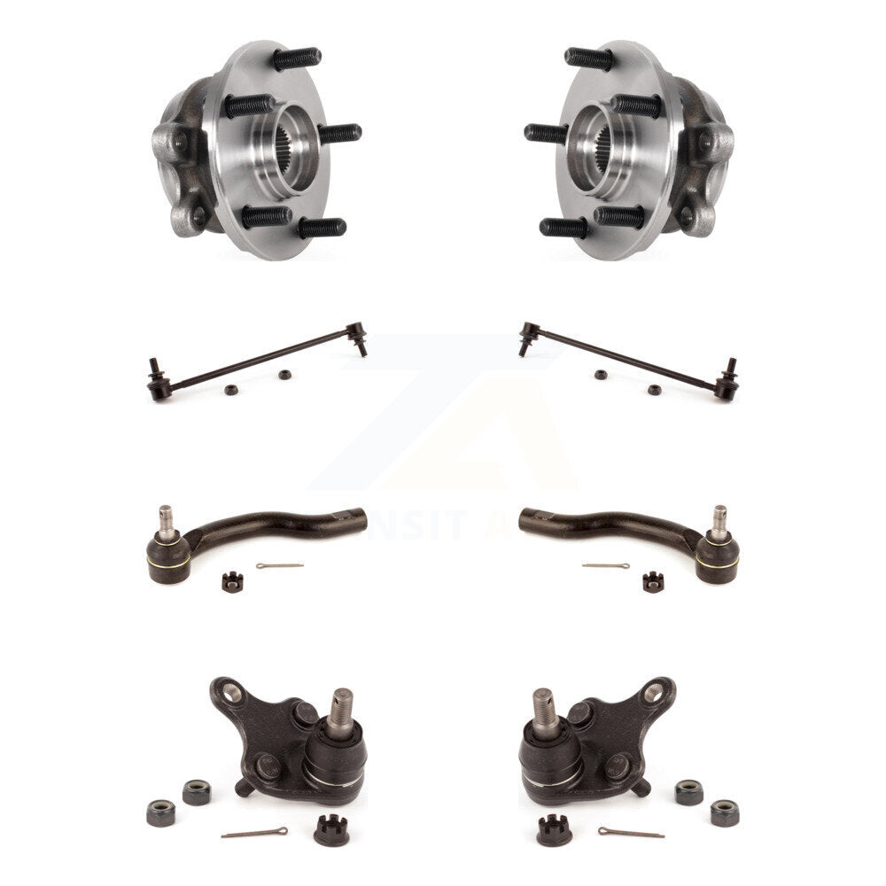 Hub Bearing Lower Ball Joint Outer Tie Rod Link Front Kit (8Pc) For Lexus NX300