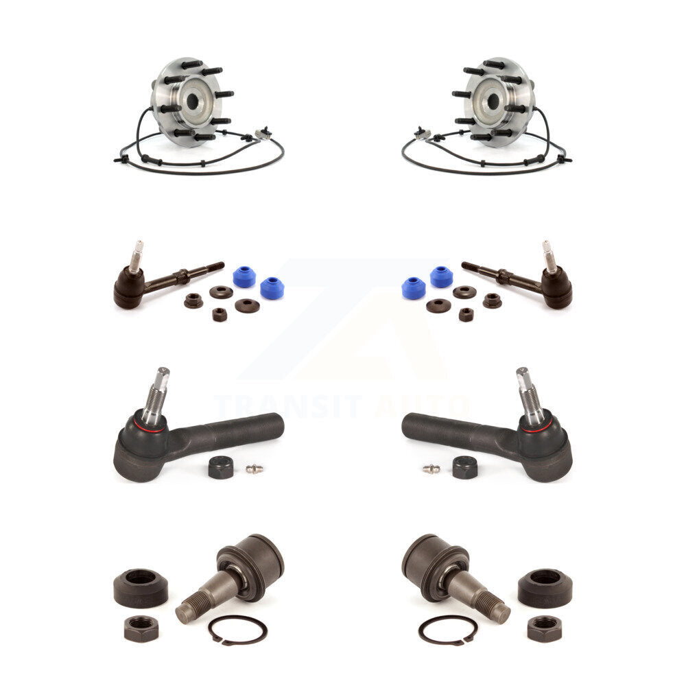 Bearing Lower Ball Joint Outer Tie Rod & Link Front Kit (8Pc) For Dodge Ram 3500