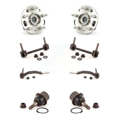 Hub Bearing Lower Ball Joint Outer Tie Rod Link Front Kit (8Pc) For Cadillac CTS