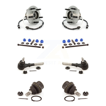 Hub Bearing Lower Ball Joint Outer Tie Rod & Link Front Kit (8Pc) For Ford F-150