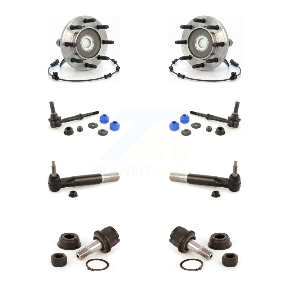 Bearing Lower Ball Joint Outer Tie Rod & Link Front Kit (8Pc) For Dodge Ram 3500