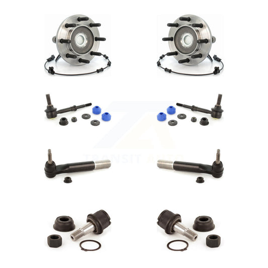 Bearing Lower Ball Joint Outer Tie Rod & Link Front Kit (8Pc) For Dodge Ram 3500