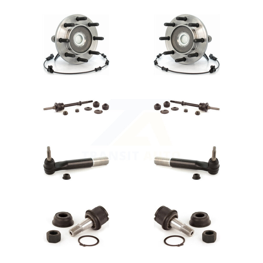 Bearing Lower Ball Joint Outer Tie Rod & Link Front Kit (8Pc) For Ram 3500 Dodge