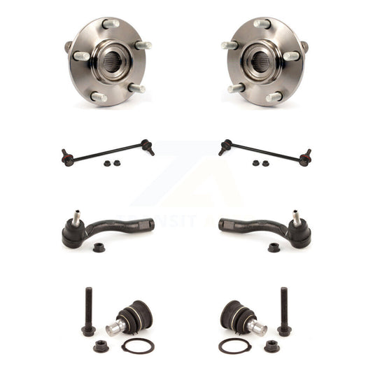 Bearing Lower Ball Joint Outer Tie Rod & Link Front Kit (8Pc) For Nissan Sentra