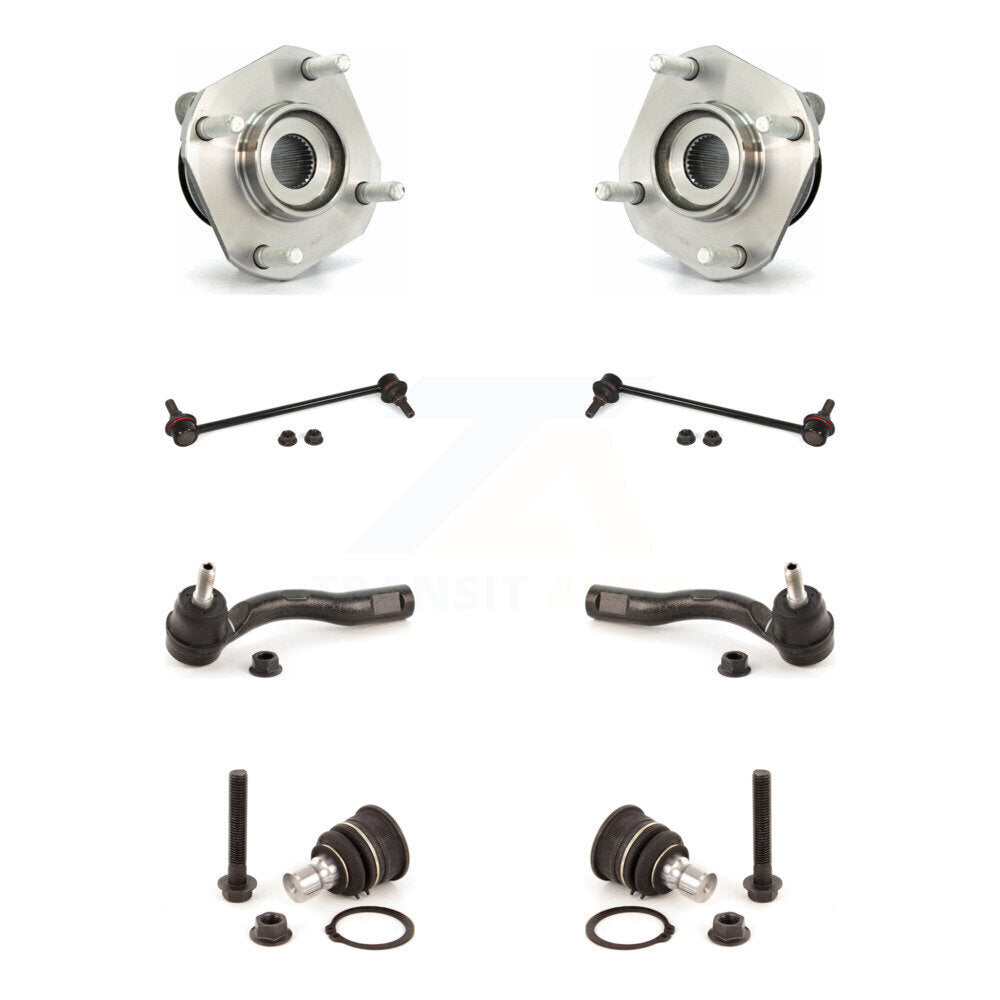 Bearing Lower Ball Joint Outer Tie Rod & Link Front Kit (8Pc) For Nissan Sentra