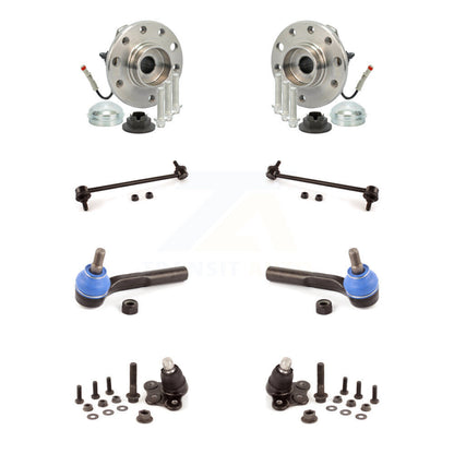 Hub Bearing Lower Ball Joint Outer Tie Rod Link Front Kit (8Pc) For Saturn Astra