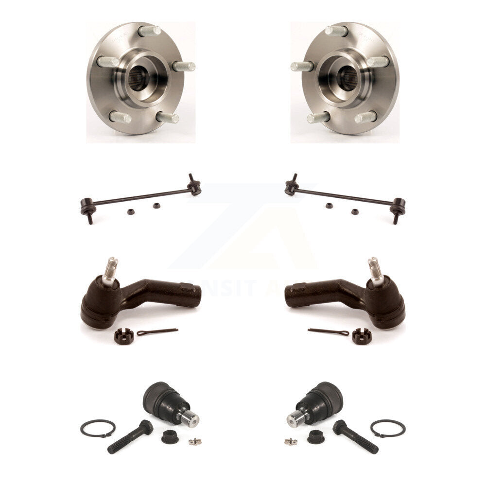 Bearing Lower Ball Joint Outer Tie Rod Sway Bar Link Front Kit (8Pc) For Mazda 3