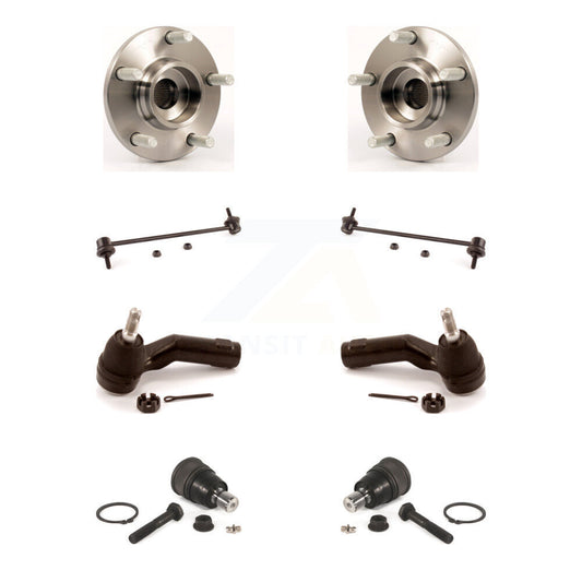 Bearing Lower Ball Joint Outer Tie Rod Sway Bar Link Front Kit (8Pc) For Mazda 3