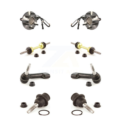 Bearing Lower Ball Joint Outer Tie Rod Link Front Kit (8Pc) For Ford Expedition