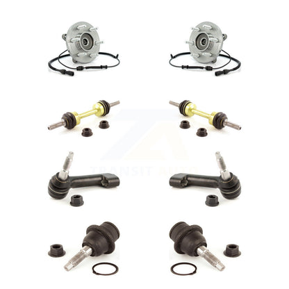 Bearing Lower Ball Joint Outer Tie Rod Link Front Kit (8Pc) For Ford Expedition