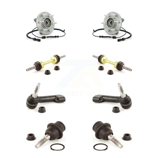 Bearing Lower Ball Joint Outer Tie Rod Link Front Kit (8Pc) For Ford Expedition