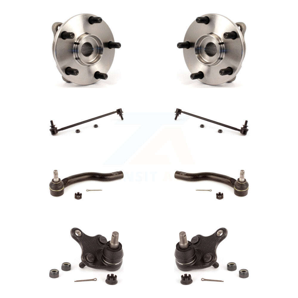 Bearing Lower Ball Joint Outer Tie Rod & Link Front Kit (8Pc) For Toyota RAV4 tC