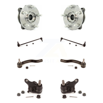 Bearing Lower Ball Joint Outer Tie Rod & Link Front Kit (8Pc) For Toyota RAV4 tC