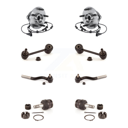 Bearing Lower Ball Joint Outer Tie Rod & Link Front Kit (8Pc) For Jeep Wrangler