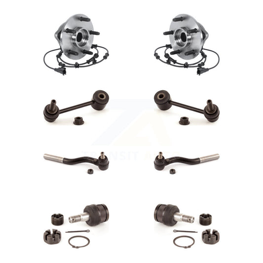 Bearing Lower Ball Joint Outer Tie Rod & Link Front Kit (8Pc) For Jeep Wrangler