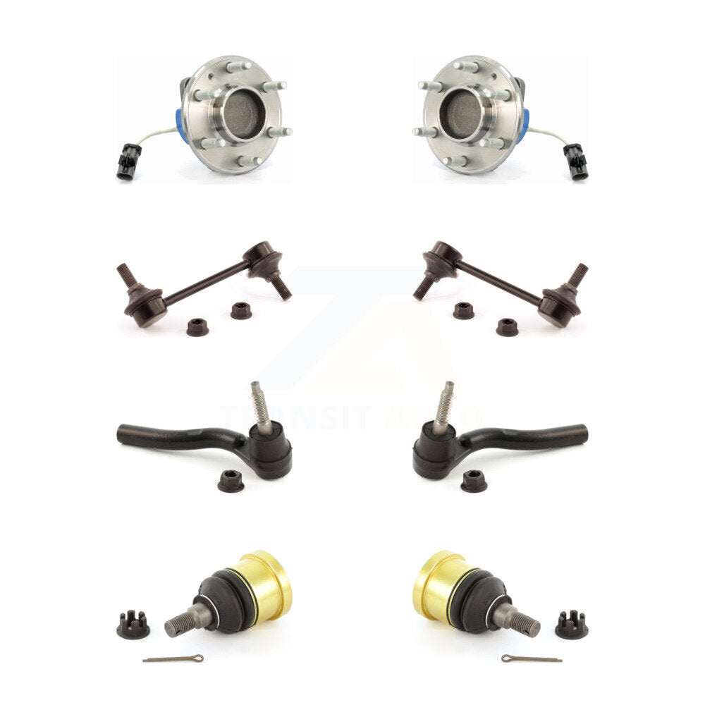Bearing Lower Ball Joint Outer Tie Rod & Link Front Kit (8Pc) For Cadillac CTS V