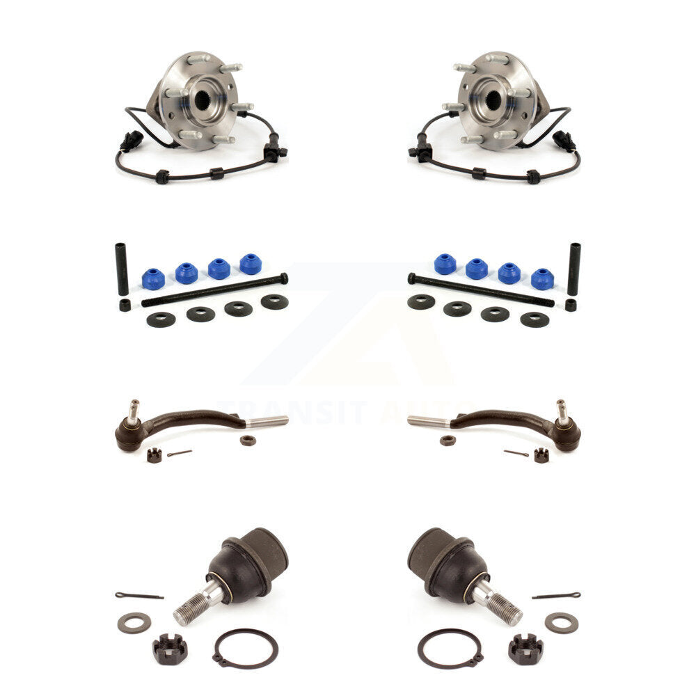 Bearing Lower Ball Joint Outer Tie Rod & Link Front Kit (8Pc) For Chevrolet GMC