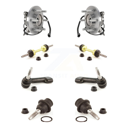Bearing Lower Ball Joint Outer Tie Rod Link Front Kit (8Pc) For Ford Expedition