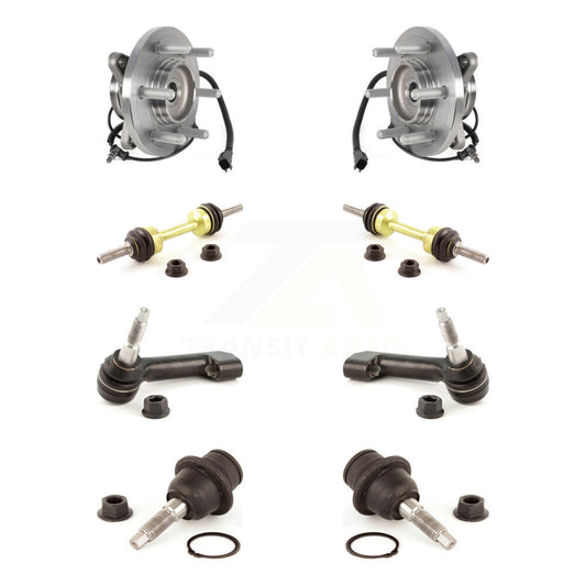 Bearing Lower Ball Joint Outer Tie Rod Link Front Kit (8Pc) For Ford Expedition