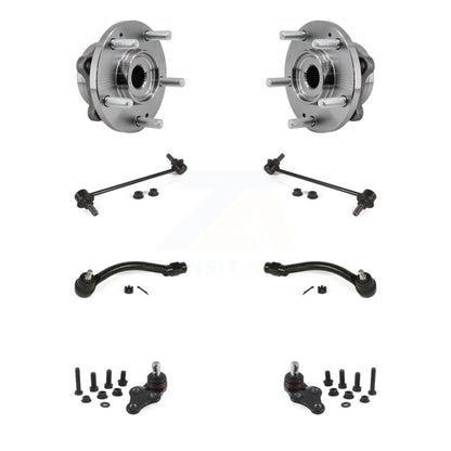 Bearing Lower Ball Joint Outer Tie Rod & Link Front Kit (8Pc) For 17-19 Kia Soul