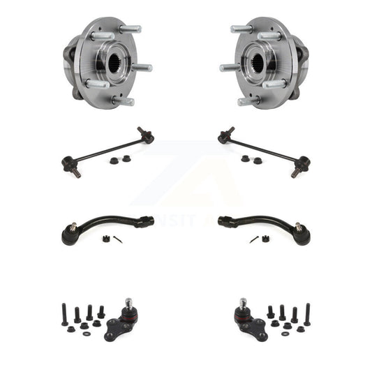 Bearing Lower Ball Joint Outer Tie Rod & Link Front Kit (8Pc) For 17-19 Kia Soul