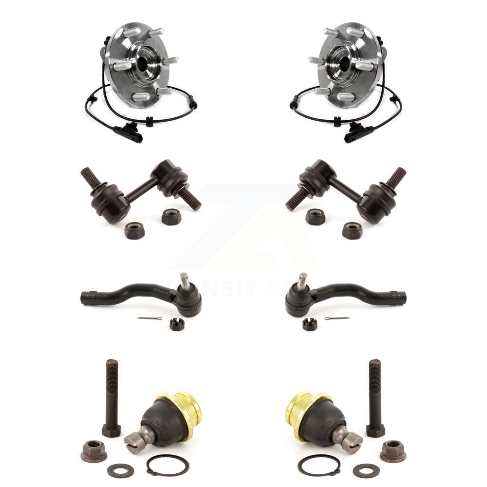 Bearing Lower Ball Joint Outer Tie Rod & Link Front Kit (8Pc) For INFINITI QX80
