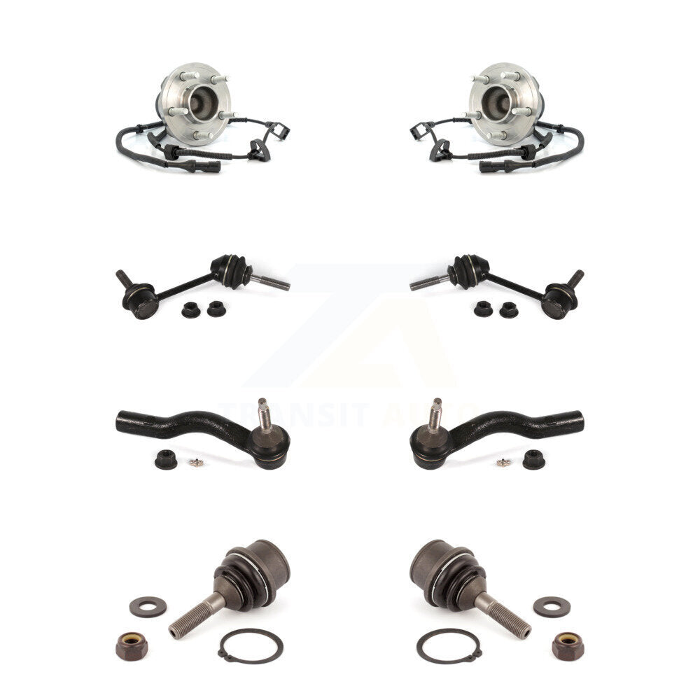 Bearing Lower Ball Joint Outer Tie Rod Link Front Kit (8Pc) For Ford Crown Town