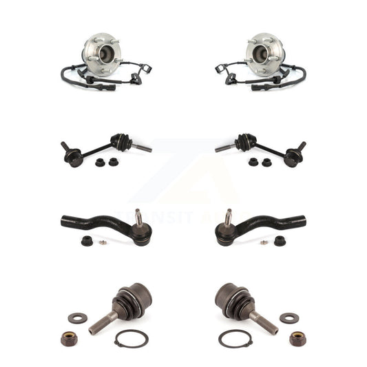 Bearing Lower Ball Joint Outer Tie Rod Link Front Kit (8Pc) For Ford Crown Town