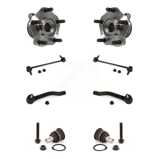 Bearing Lower Ball Joint Outer Tie Rod & Link Front Kit (8Pc) For Nissan Sentra