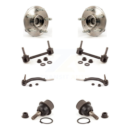 Hub Bearing Lower Ball Joint Outer Tie Rod Link Front Kit (8Pc) For Cadillac CTS