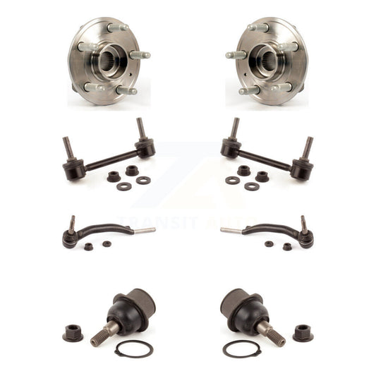 Hub Bearing Lower Ball Joint Outer Tie Rod Link Front Kit (8Pc) For Cadillac CTS