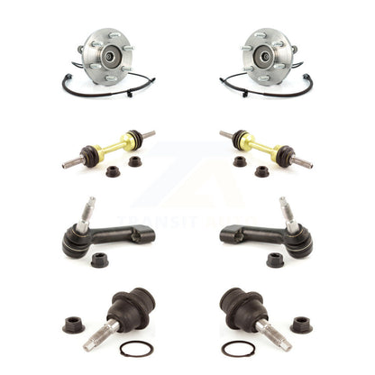 Bearing Lower Ball Joint Outer Tie Rod Link Front Kit (8Pc) For Ford Expedition