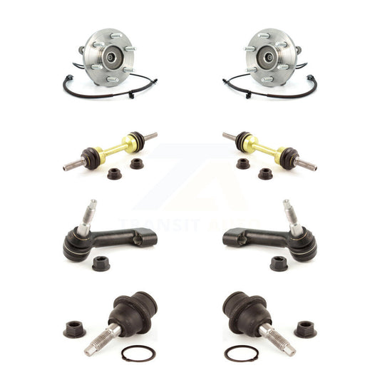 Bearing Lower Ball Joint Outer Tie Rod Link Front Kit (8Pc) For Ford Expedition