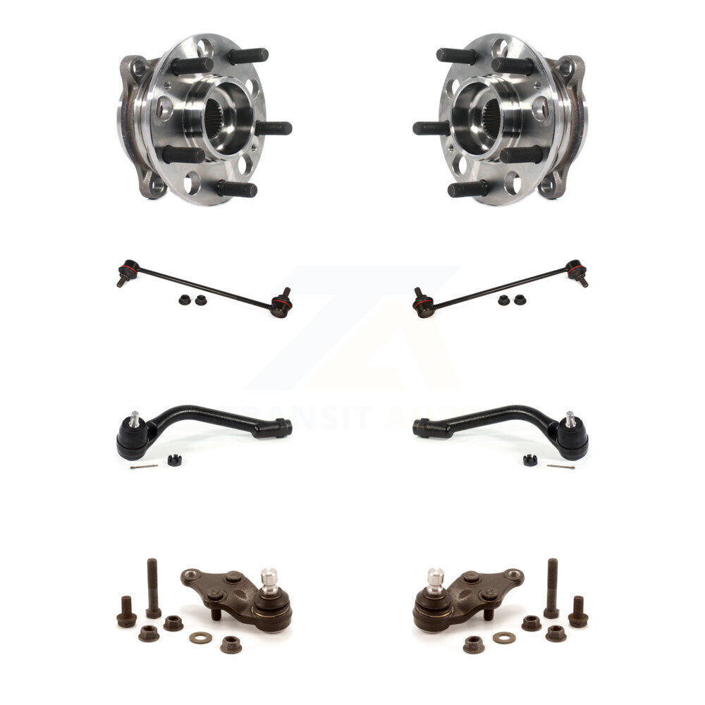 Bearing Lower Ball Joint Outer Tie Rod Link Front Kit For Hyundai Santa Fe Sport