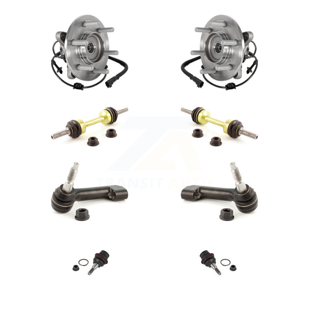 Bearing Lower Ball Joint Outer Tie Rod Link Front Kit (8Pc) For Ford Expedition