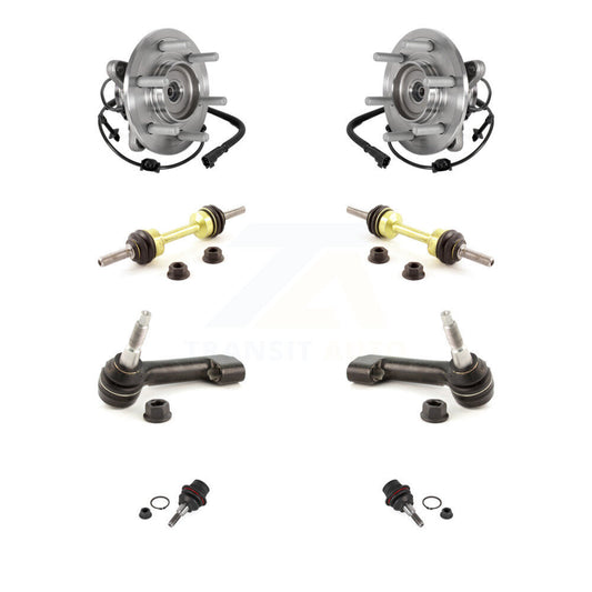 Bearing Lower Ball Joint Outer Tie Rod Link Front Kit (8Pc) For Ford Expedition
