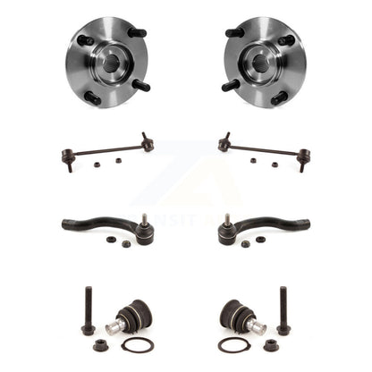 Hub Bearing Lower Ball Joint Outer Tie Rod Link Front Kit (8Pc) For Nissan Versa