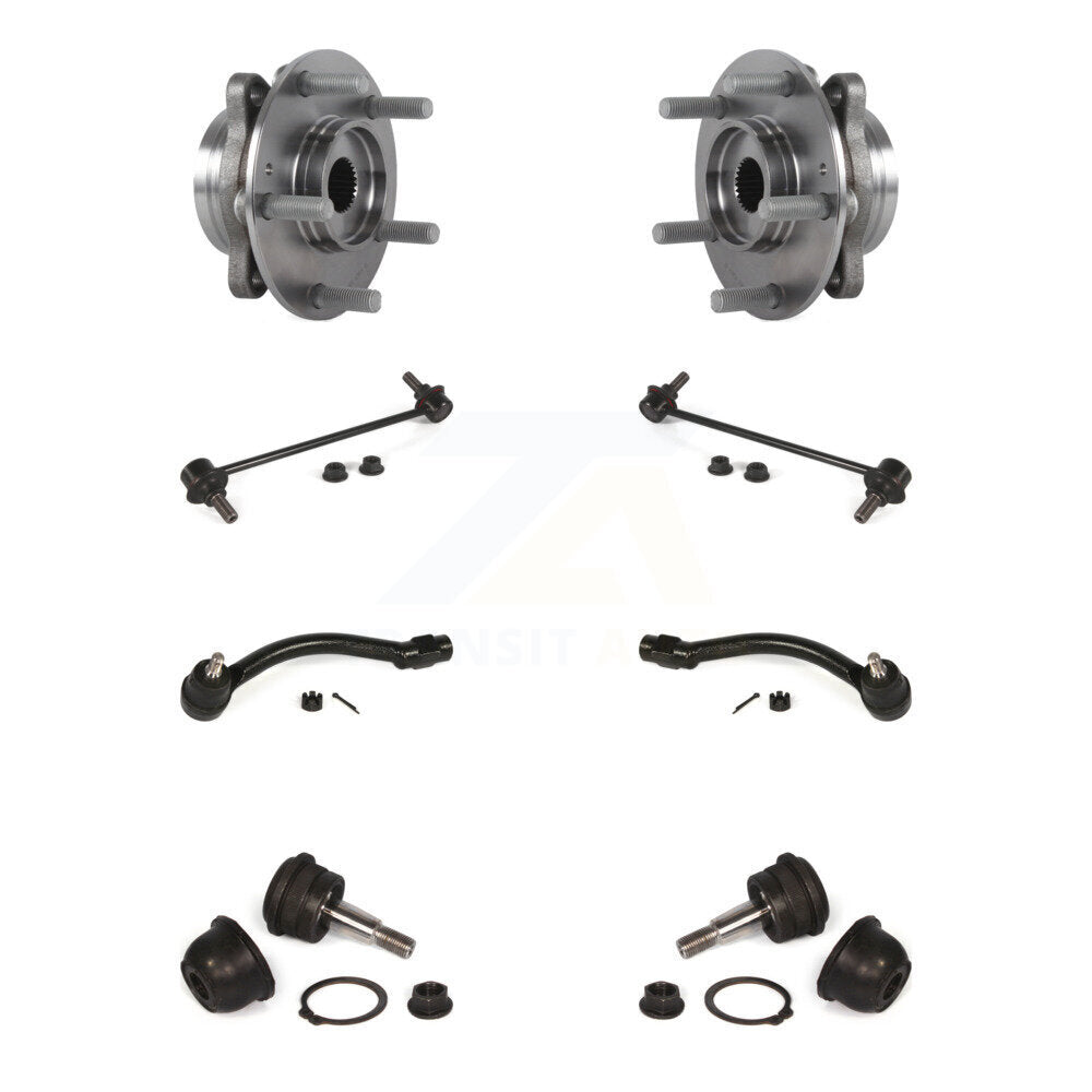 Bearing Lower Ball Joint Outer Tie Rod Link Front Kit For 17 Hyundai Elantra GT