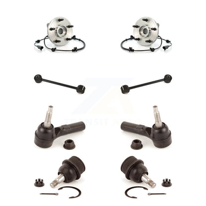 Hub Bearing Lower Ball Joint Outer Tie Rod & Link Front Kit (8Pc) For Jeep Grand