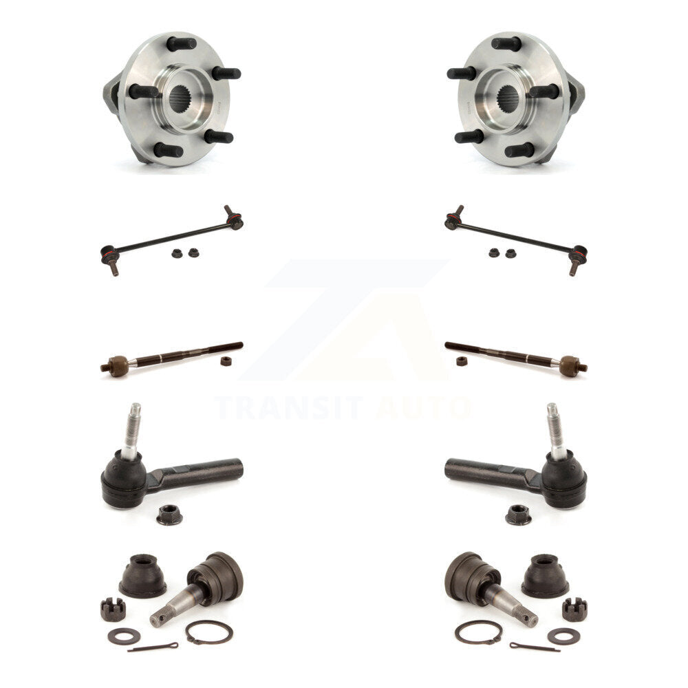 Bearing Lower Ball Joint Outer Inner Tie Rod & Link Front Kit (10Pc) For Dodge